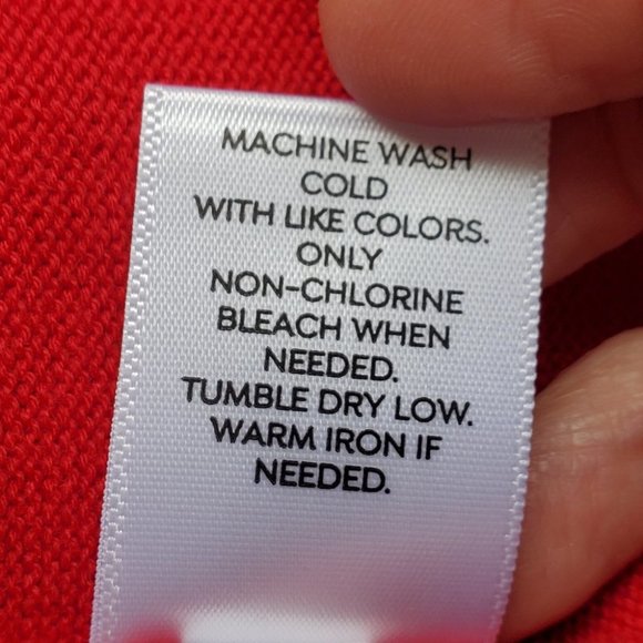 Westport Red With Silver Trim Knit Pullover Short Dolman Sleeve Top NEW Size XS - Picture 8 of 8